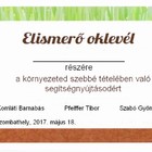 Szemétgyűjtés a Sportligetben